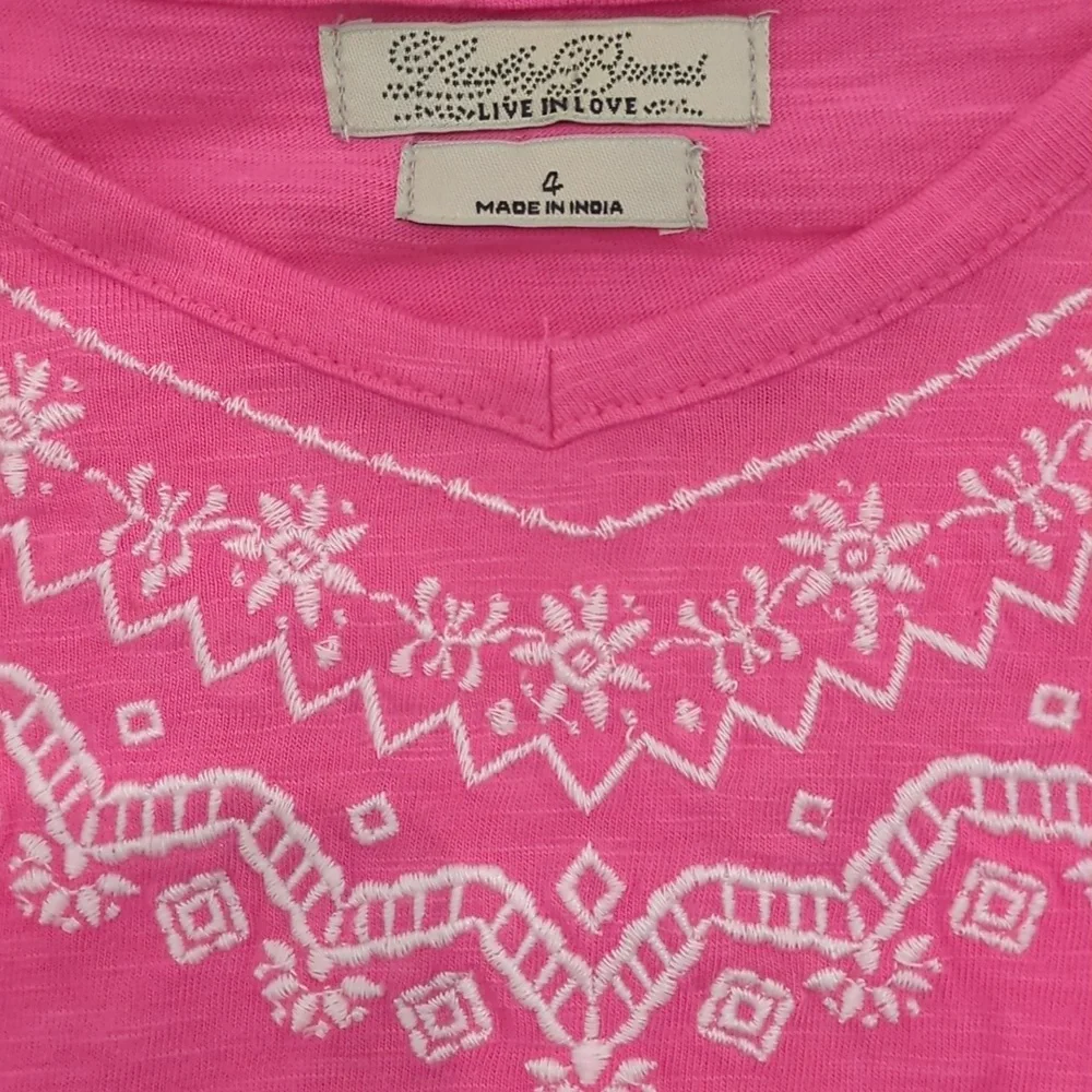 Lucky Brand | Bright Pink Peasant Style Knit Top | 4